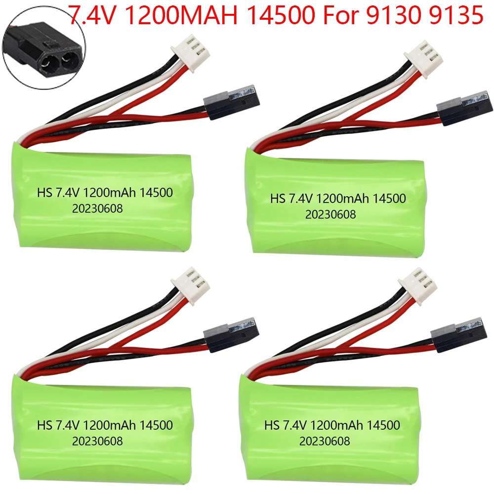 Литий-Полимерный Аккумулятор 7,4 в 1200 мАч для XINLEHONG 14500 9130 9135 9138 9136 Q901 Q902 Q903, высокоскоростной Радиоуправляемый грузовик, детали для игрушек