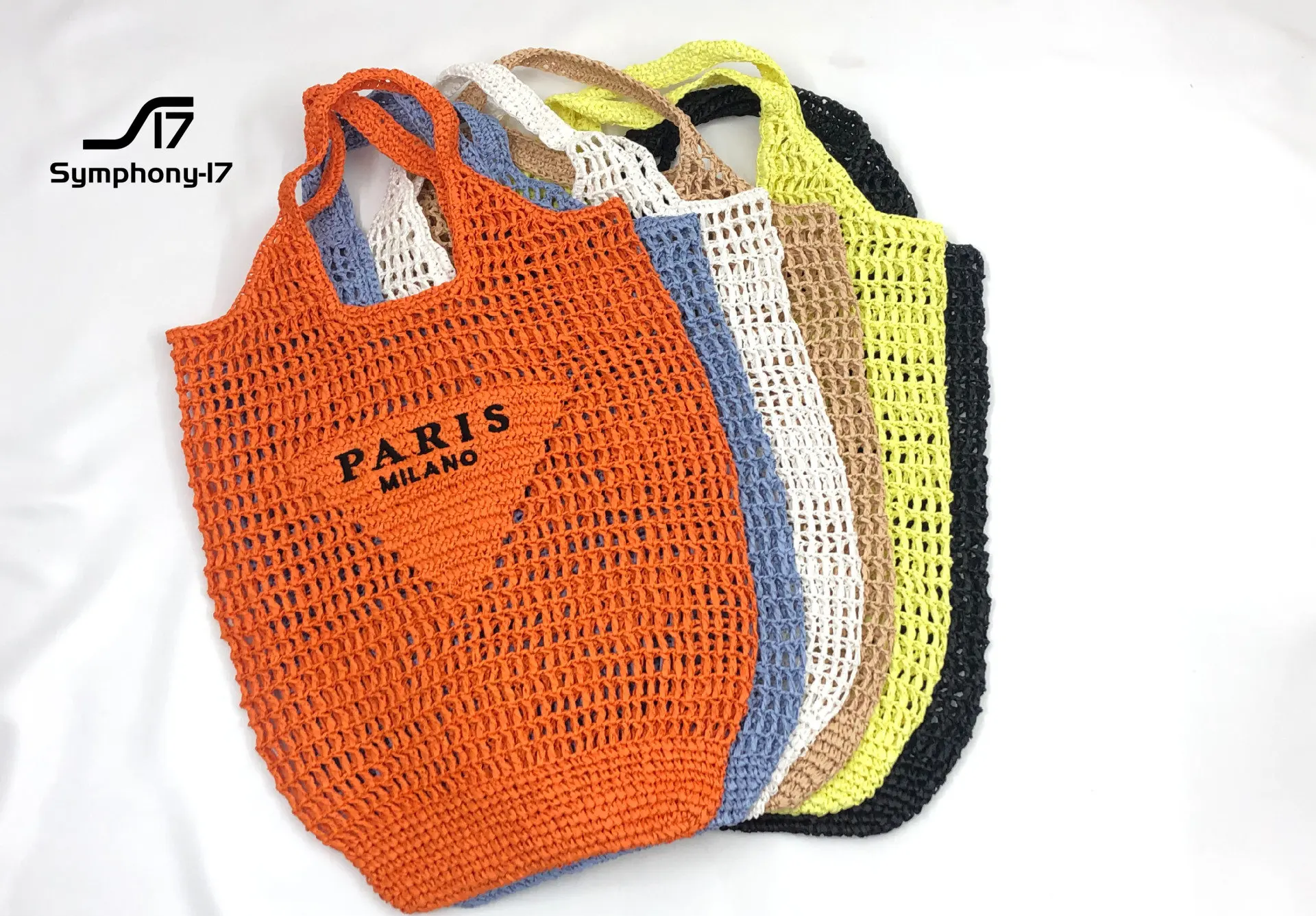 Spring Summer 2023 new woven bag, fashion crochet handbag, large capacity photo vacation shopping bag, straw woven bag