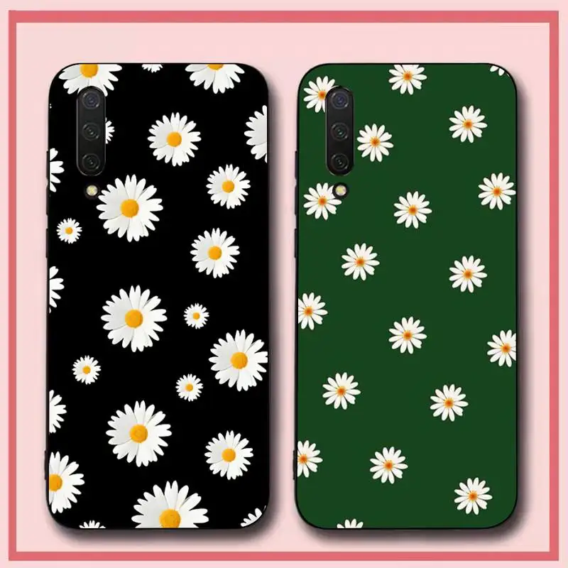 

Vintage Flower Daisy Phone Case for Xiaomi mi 5 6 8 9 10 lite pro SE Mix 2s 3 F1 Max2 3