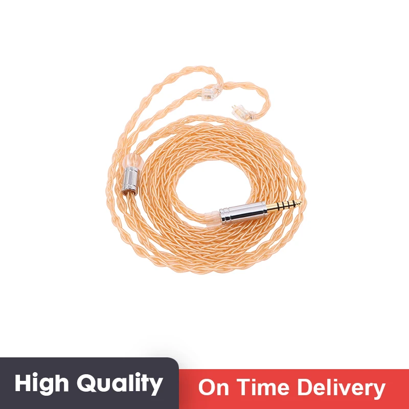 

XINHS 8-core 7N single crystal copper silver-plated bass effect upgrade cable