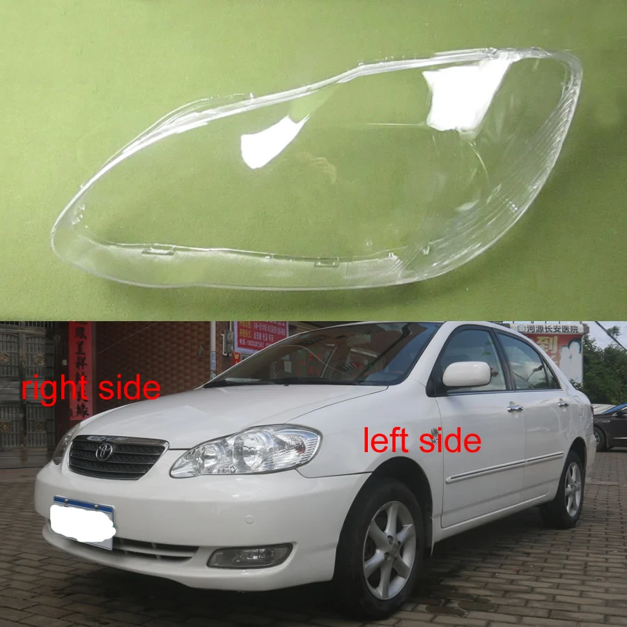Front Headlamp Lamp Shell Transparent Lampshade Lens Headlight Cover For Toyota Corolla EX 2003 2004 2005 2006 2007 2008 2009
