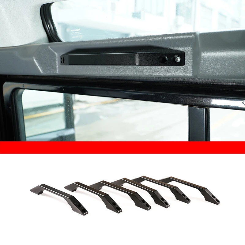 

For Land Rover Defender 110 130 2004-2018 Interior Details Aluminum Alloy Front Door And Rear Door Roof Handle Car Accessories
