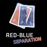 red blue separation close up magic tricks illusions beginner gimmick poker deck magic show magician street bar props