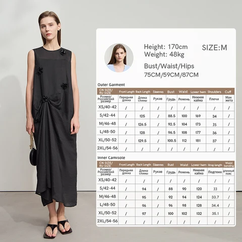 Женское летнее платье AMII  черного цвета