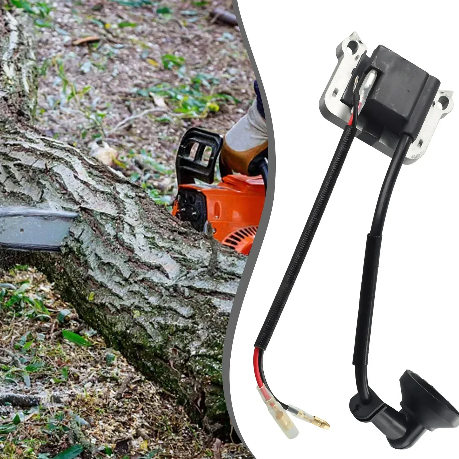 Катушка зажигания для бензопилы кустореза газонокосилка 2 такта 52 мм центратели