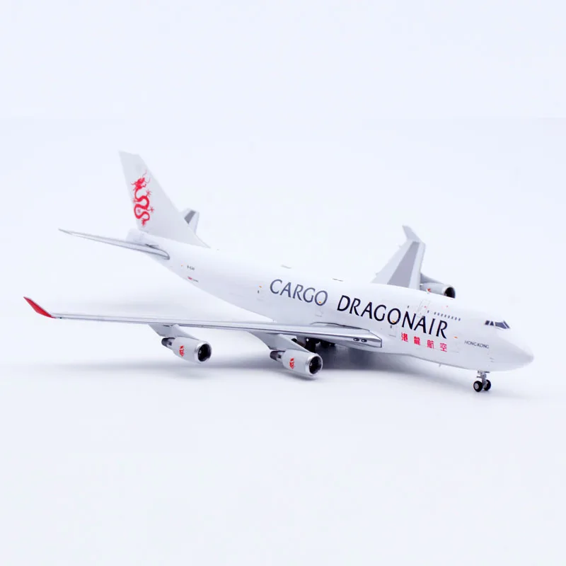 ЭВ 4744008 Коллекционный самолет из сплава в подарок JC Wings 1:400 Dragonair Cargo Boeing B747-400(BCF)