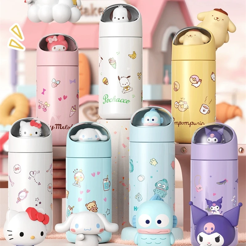 

Sanrio Cinnamoroll Hello Kitty Hangyodon Kuromi Милая мультяшная Изолированная чашка Kawaii Pachacco наружная отделка детские праздничные подарки