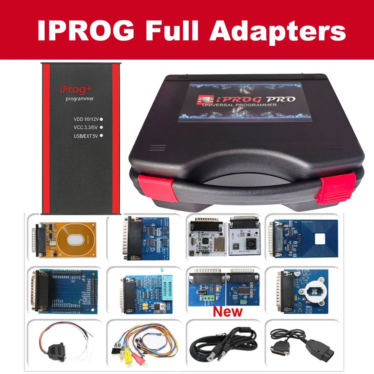 

Iprog V89 Pro Iprog + V87 полный с адаптером зонда поддержка IMMO пробег подушка безопасности ECU PK Carprog / Digiprog / Tango с ящиком для инструментов