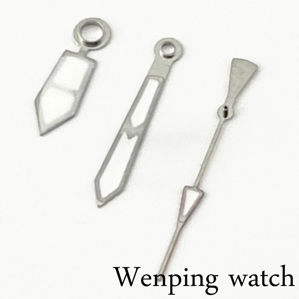 Новинка серебряные часы зеленые светящиеся стрелки NH35 NH36 аксессуары для часов