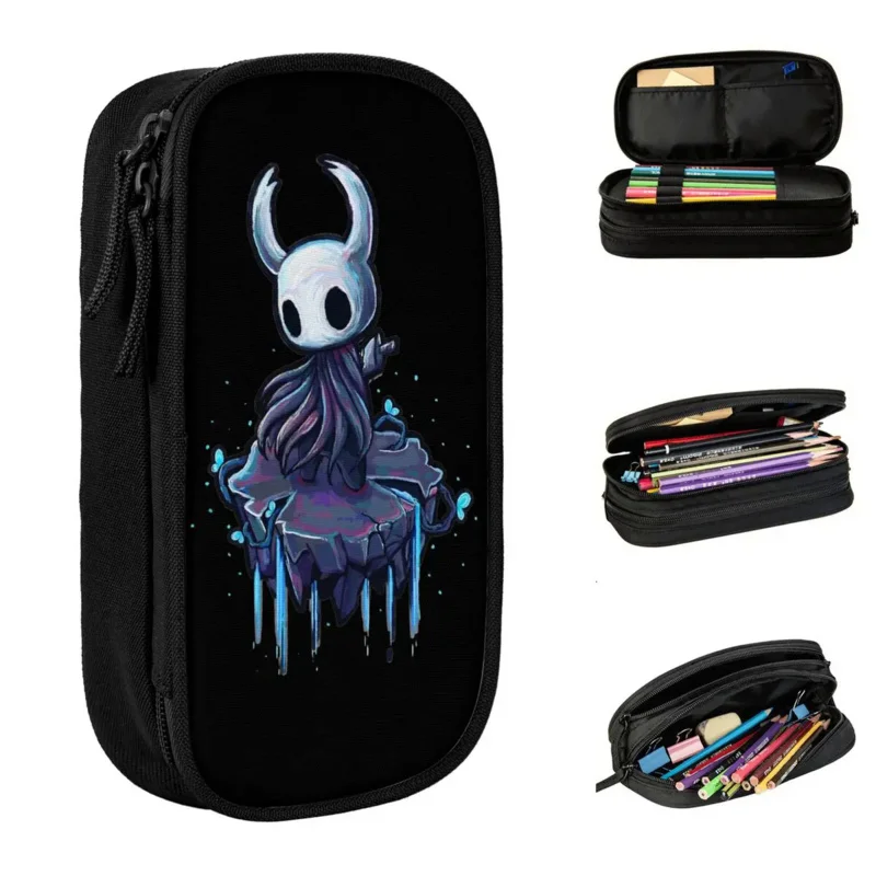 

Hollow Knight Game Pencil Cases Ghost Pencilcases Pen Holder for Girls Boys Big Capacity Bag Students School Gifts Stationery