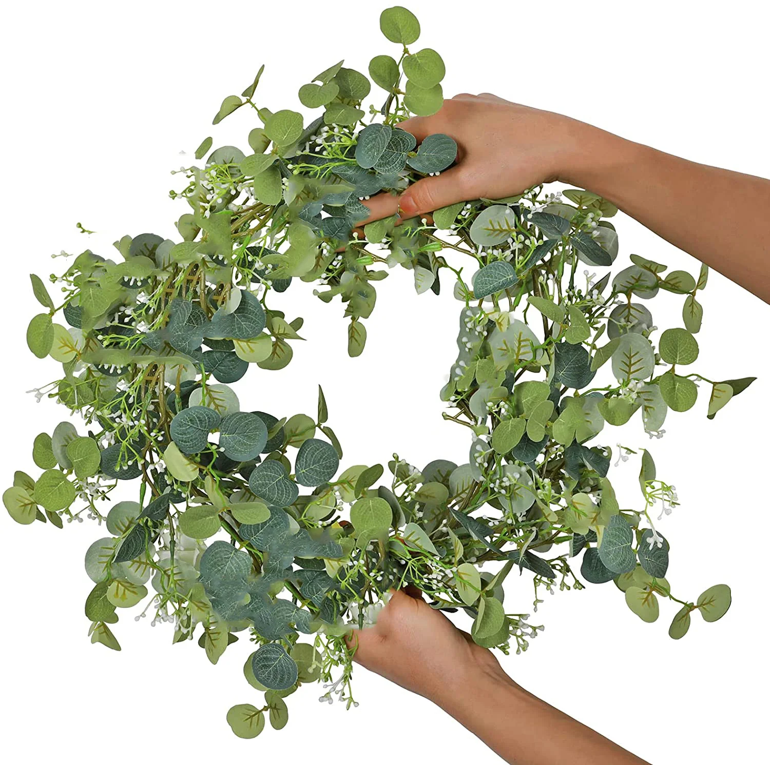 

200CM Artificial Eucalyptus Garland Silk Fake Ivy Vines Greenery Rattan Plants Wreath for Wall Room Garden Home Wedding Decor