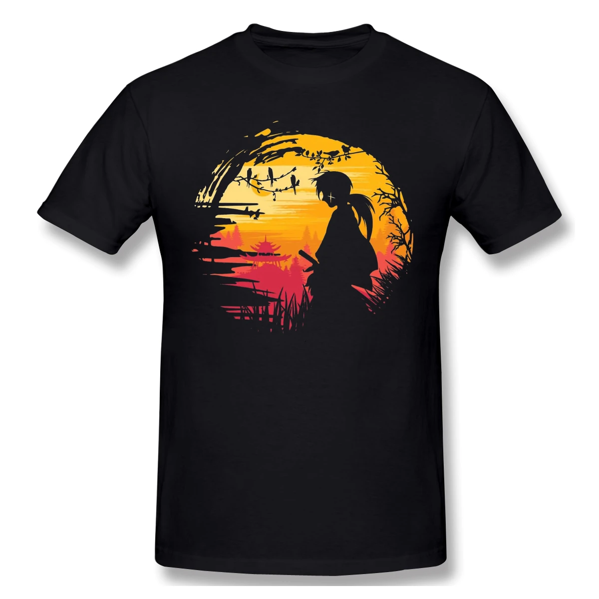 

Rurouni Kenshin Creative T-Shirt Funny Tees Anime Men 100% Cotton Rurouni Kenshin Clothes Humor T Shirt Harajuku Streetwear