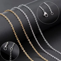 5pcslot 1 6mm2mm stainless steel necklace for women necklace for diy jewelry making accessories wholesale items for business