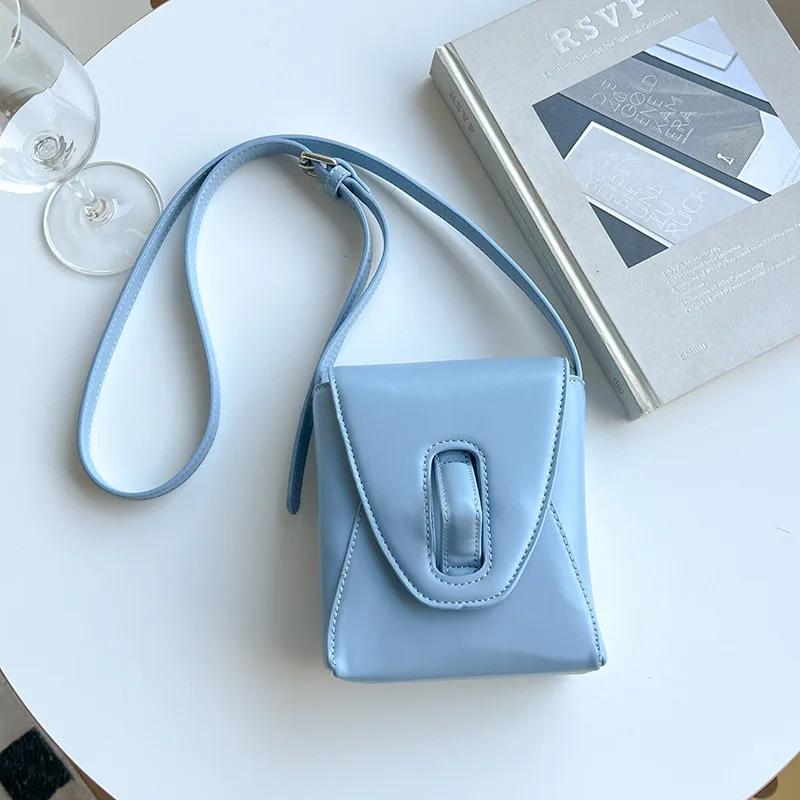 

Женская маленькая сумка через плечо карамельных цветов, простая однотонная сумка из искусственной кожи для сотового телефона, женская маленькая квадратная сумка, кошелек