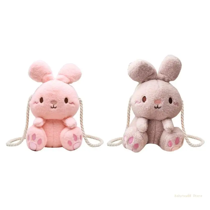 

Сумка кросс-боди в виде кролика Y4UD, сумка на плечо в виде кролика, Сумка кросс-боди, плюшевая сумка в виде кролика