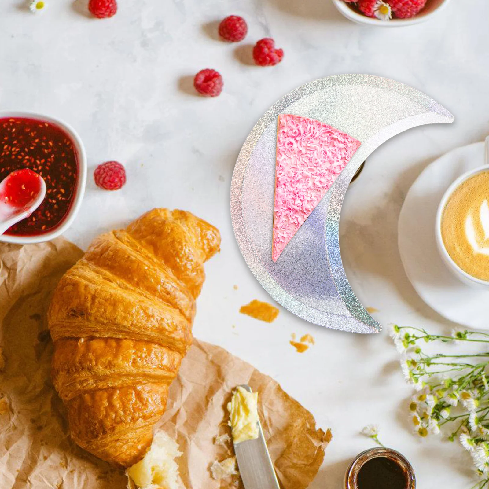 8 шт. поднос для бумаги в форме луны посуда полумесяца тарелка с планетами