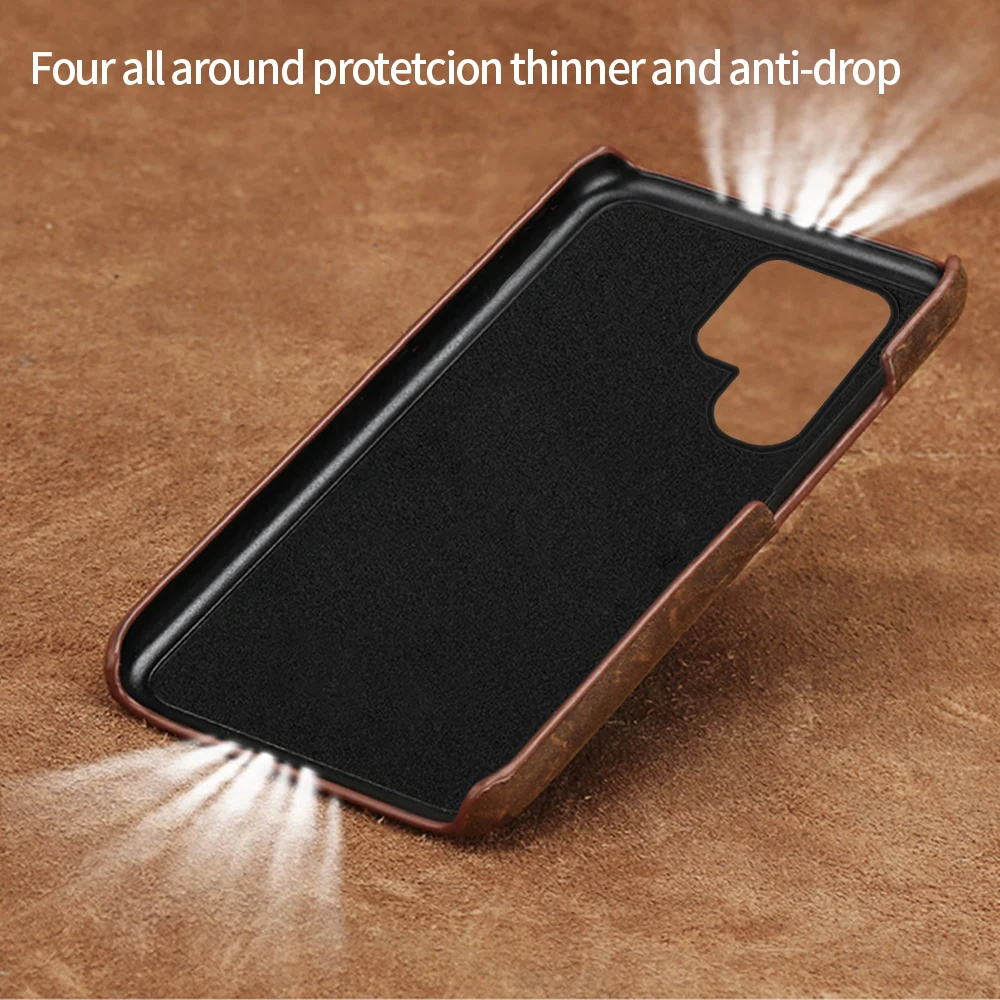 genuine pull up leather phone case for samsung galaxy s21 s22 ultra s20 s21 fe s8 s9 s10 plus note 20 10 9 a52 a51 a71 a52s 5g free global shipping