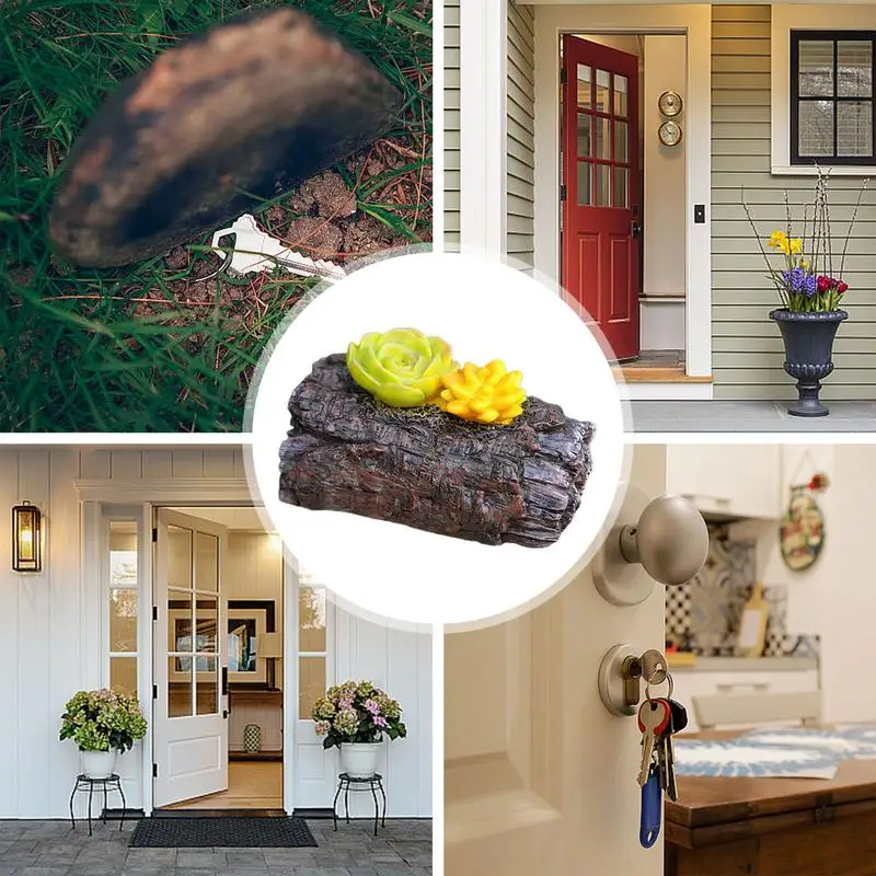 Скрытый камень поддельный для ключей из смолы нового владельца дома или