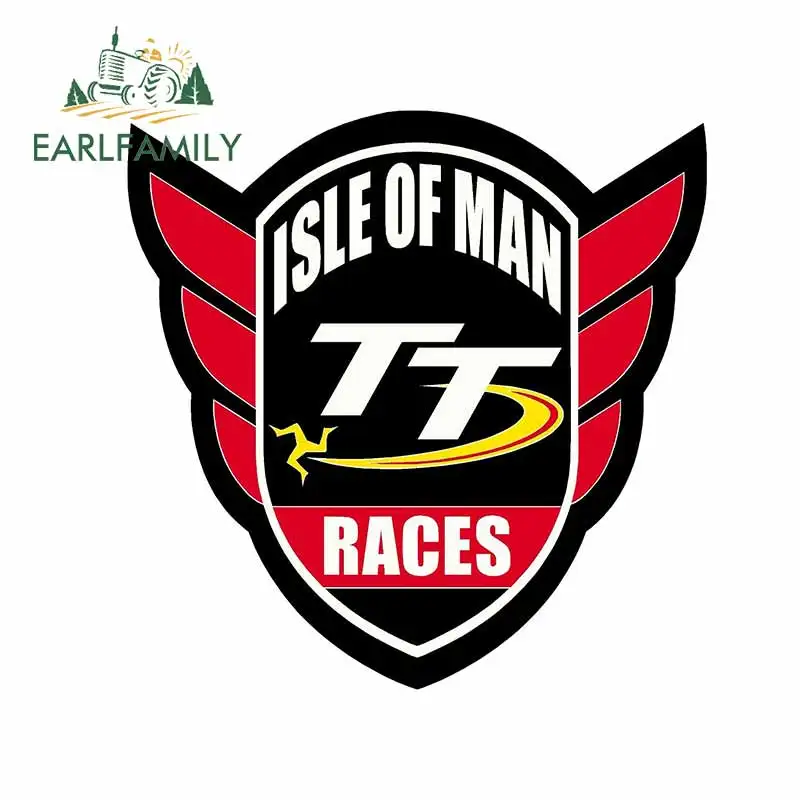 

EARLFAMILY 13 см гоночный TT остров мужчин автомобильные наклейки-логотипы Водонепроницаемая Солнцезащитная наклейка для ноутбука бампера мотоцикла багажника автомобильные аксессуары