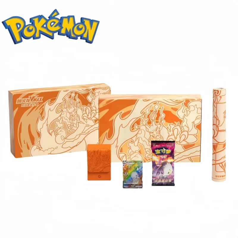 Новая горячая оригинальная карта покемонов упрощенная китайская Ptcg Charizard Vmax Fight