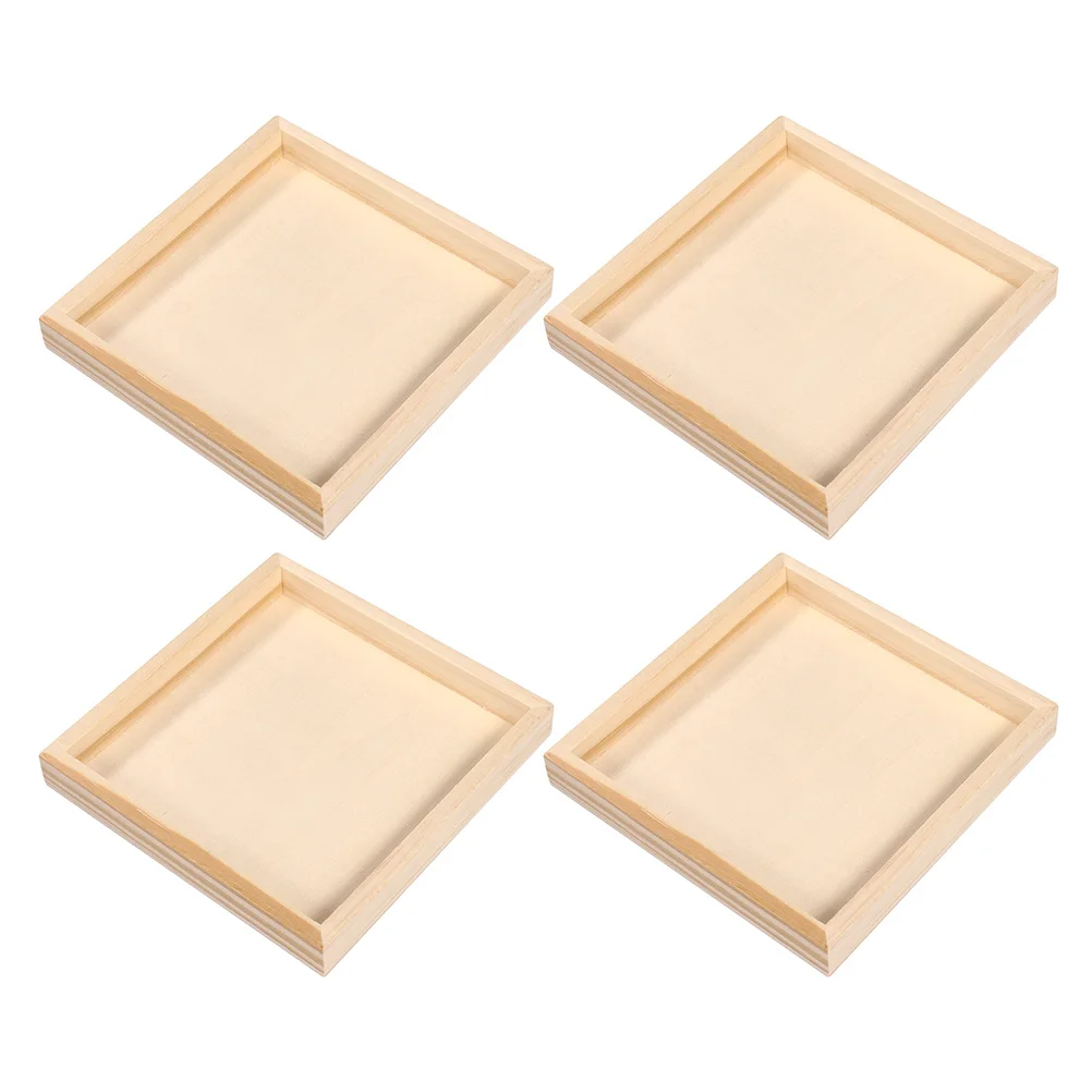 

4Pcs Professional 3D Puzzle Sorting Trays Wood Block Puzzle Organizers
