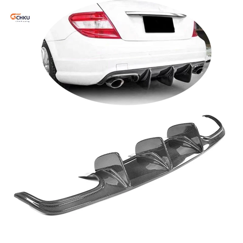 

For 2007-2014 Benz C-class C63 AMG rear bumper rear spoiler W204 carbon fibre Car Diffuser