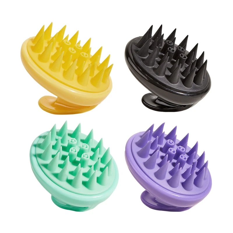 

Hair Scalp Massager Shampoo Brush Wet Dry Manual for Head Massage Comb Scrubber Exfoliate Remove Dandruff Deep Cleaning