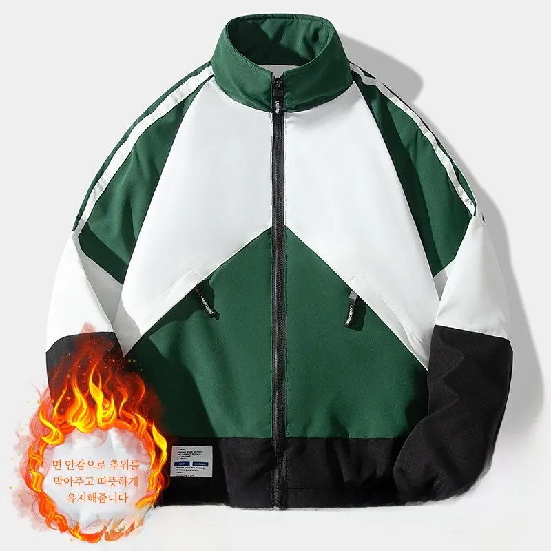 Пальто на хлопковой подкладке мужская зимняя новая короткая молодежная