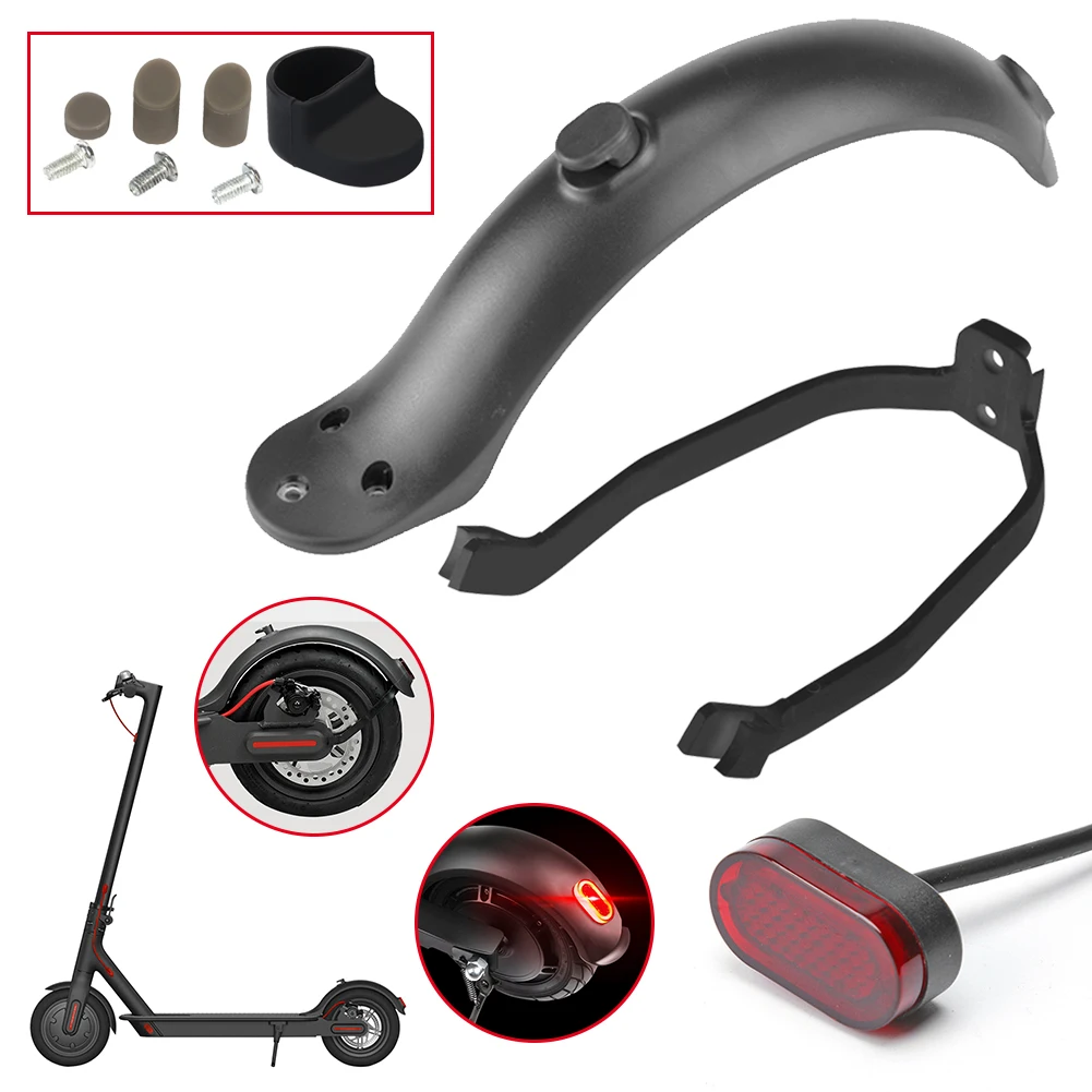 

Durable Scooter Mudguard for Xiaomi Mijia M365 M187 Pro Electric Scooter Tire Splash Fender with Rear Taillight Back Guard Wing