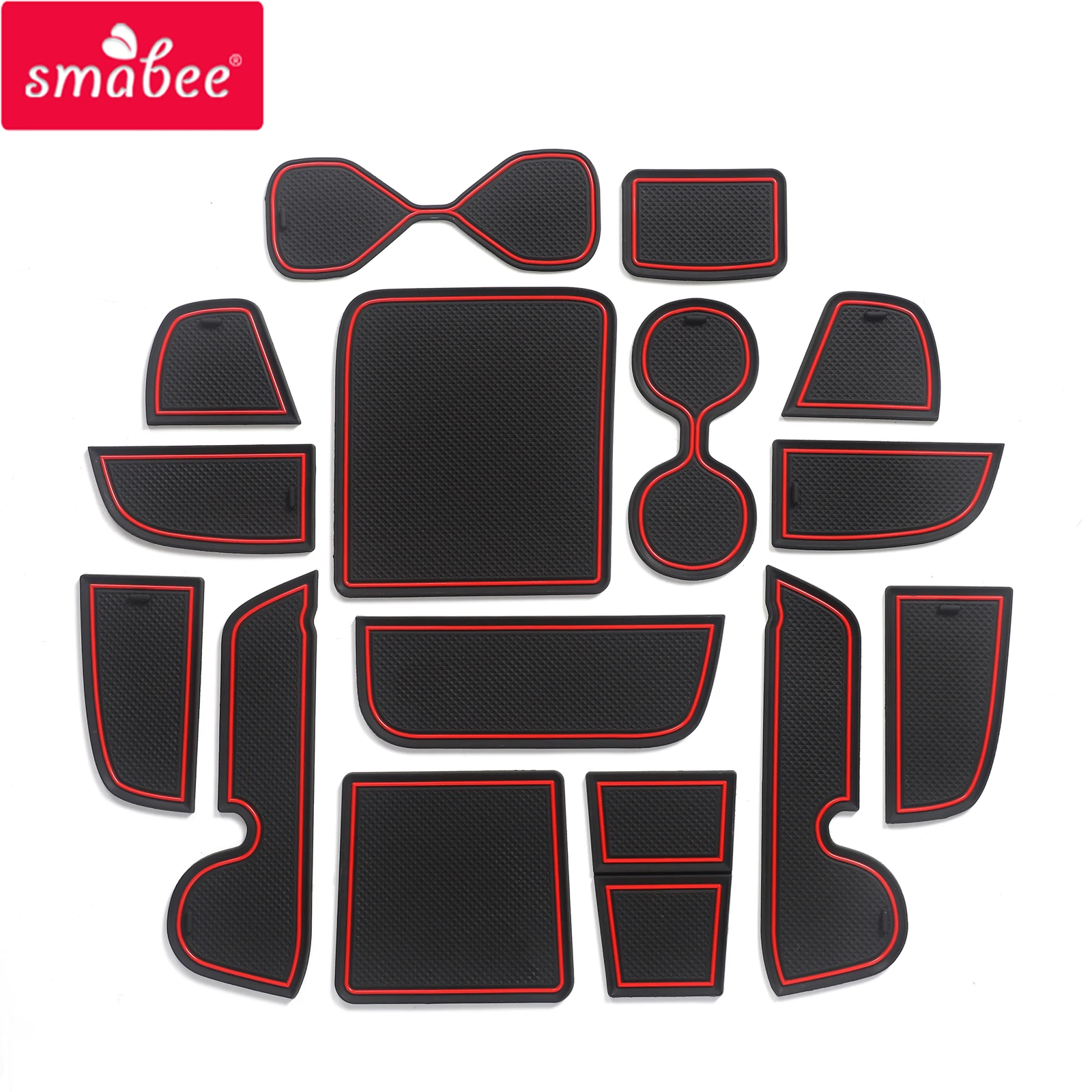 

Smabee Anti-Slip Gate Slot Mat for Honda Vezel HR-V 2021 2022 HRV Interior Accessories Rubber Door Pad Cup Holders Non-Slip Mats
