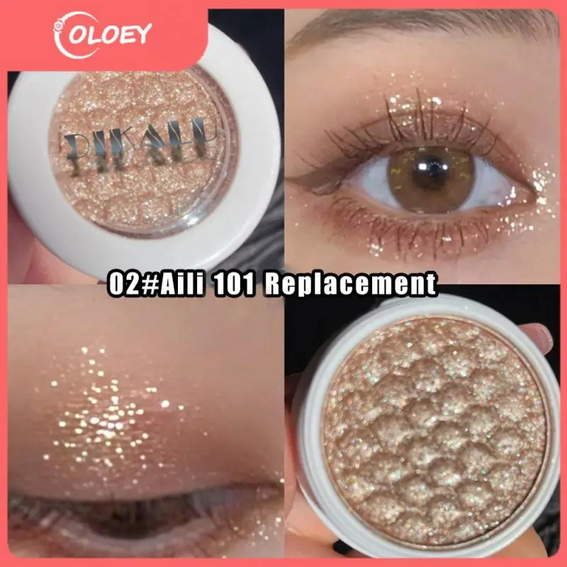 

Блестящие тени для век 5 цветов, перламутровые блестки, стойкие мерцающие тени для век, хайлайтер, монохромные тени для век, макияж