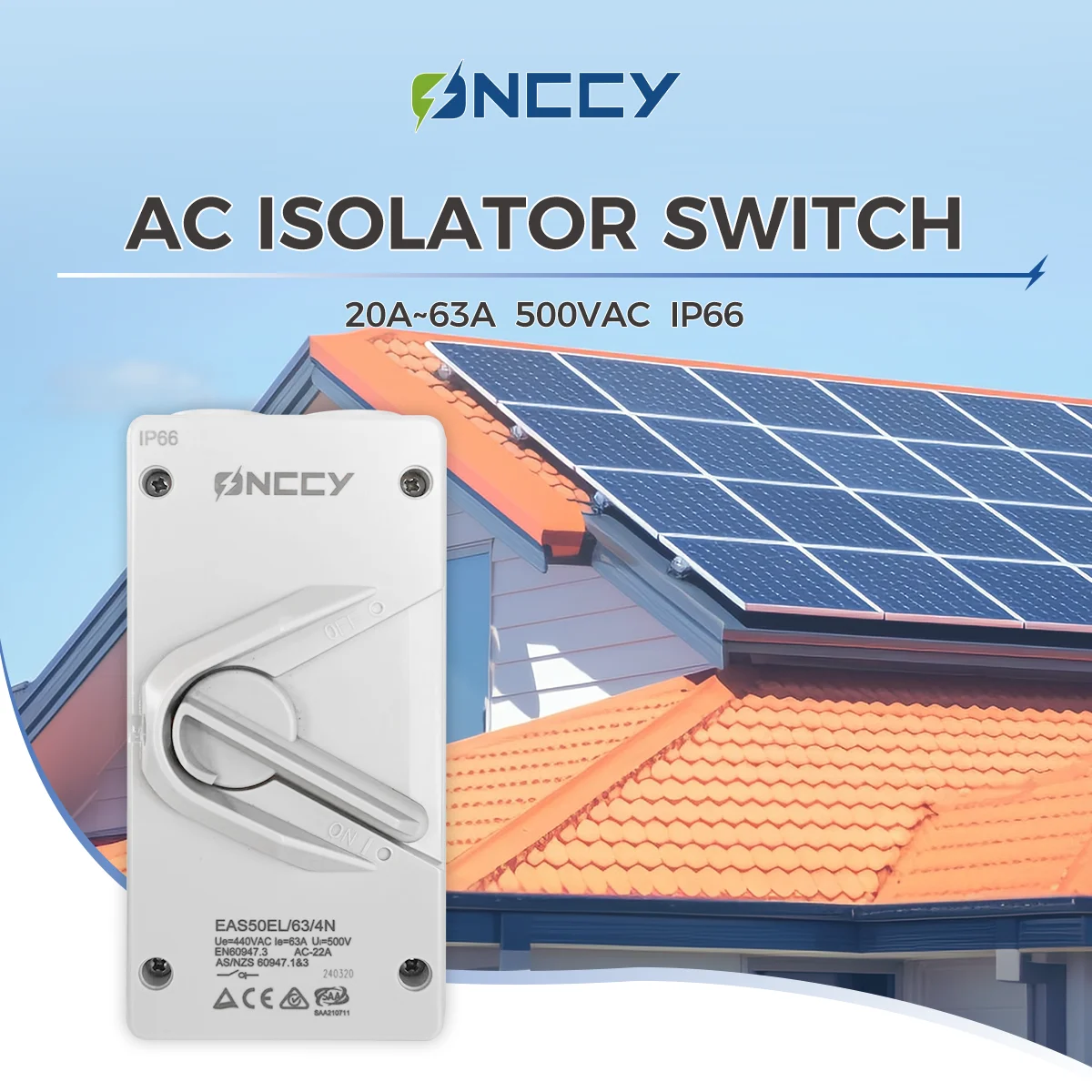 Изолирующий выключатель переменного тока ONCCY 440 В 1 P 2 4 корпус разъединители для