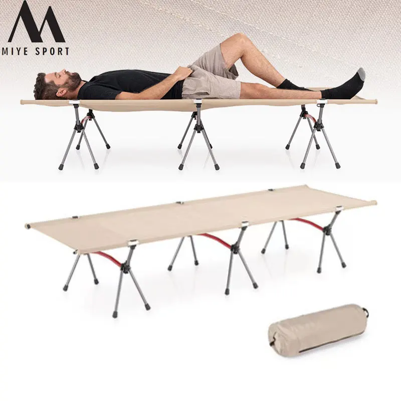 MIYE Camping Cot  Camping Bed Backpacking Cot Ultralight Portable Folding Cot Tent Bed Outdoor Travel Lightweight Cot