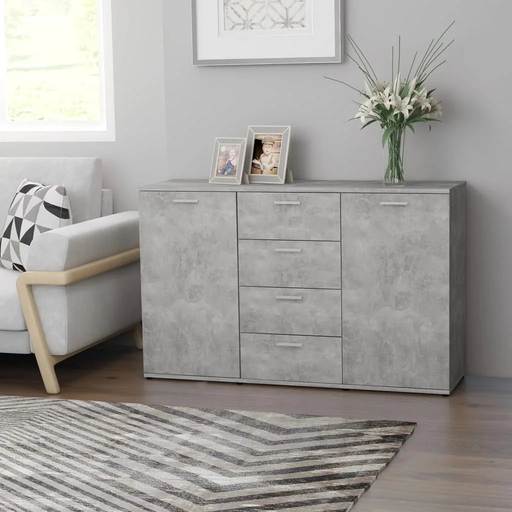 

Buffet gray concrete 120x35,5x75 cm agglomerated