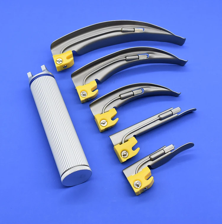 Анестетический многоразовый светодиодный ларингоскоп из нержавеющей стали