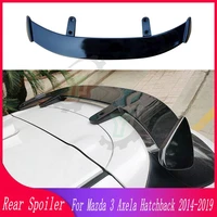 abs plastic rear roof spoiler trunk wing lip boot cover for mazda 3 axela hatchback 2014 2015 2016 2017 2018 2019 car styling