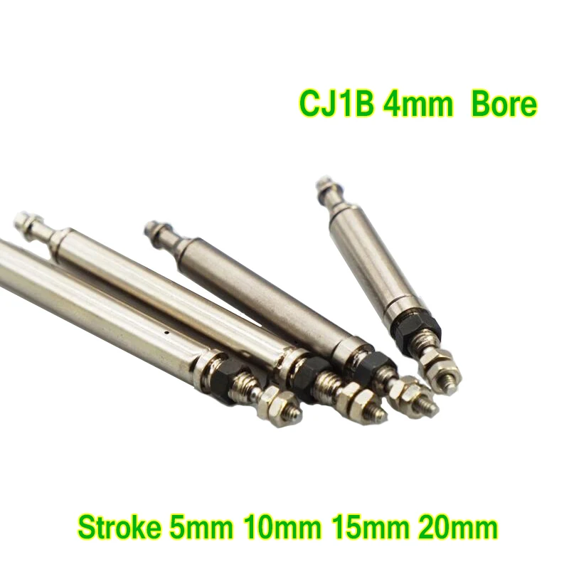 Мини-цилиндр пневматический одностороннего действия с возвратной пружиной CJ1 серии CJI1B4-5SU4, CJI1B4-10SU4, CJI1B4-15SU4, CJI1B4-20SU4.