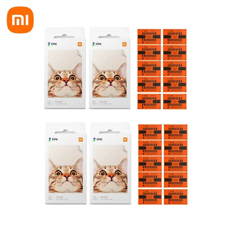 

Карманная фотобумага Xiaomi, самоклеящиеся листы для фотопечати для Xiaomi, 3-дюймовый карманный мини-фотопринтер без чернил, только бумага для пе...