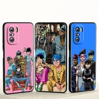 anime cool band gorillaz for redmi 10 k40 k30 ultra pro gaming 9t 9at 9a 9c 10x pro 10x go soft black phone case cover