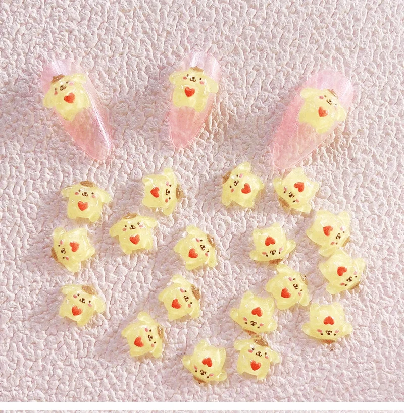 

20Pcs Sanrios Kuromi Hello Kittyed Nail Art Piece Pendant Cartoon Cinnamoroll Nail Jewelry Girl Manicure Jewelry Accessories