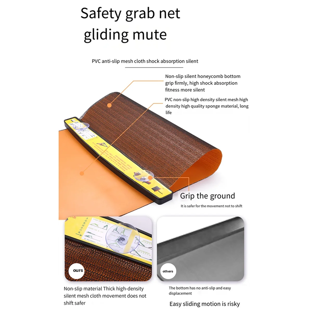 Раздвижной коврик для йоги спортивный фитнес скользящая пластина основные