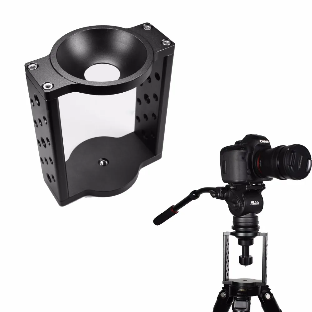 65mm75mm Tripod Head Bowl Riser,Half Ball Flat to Bowl Adapter Converter for Manfrotto Video Camera Tripod Fluid Head Slider