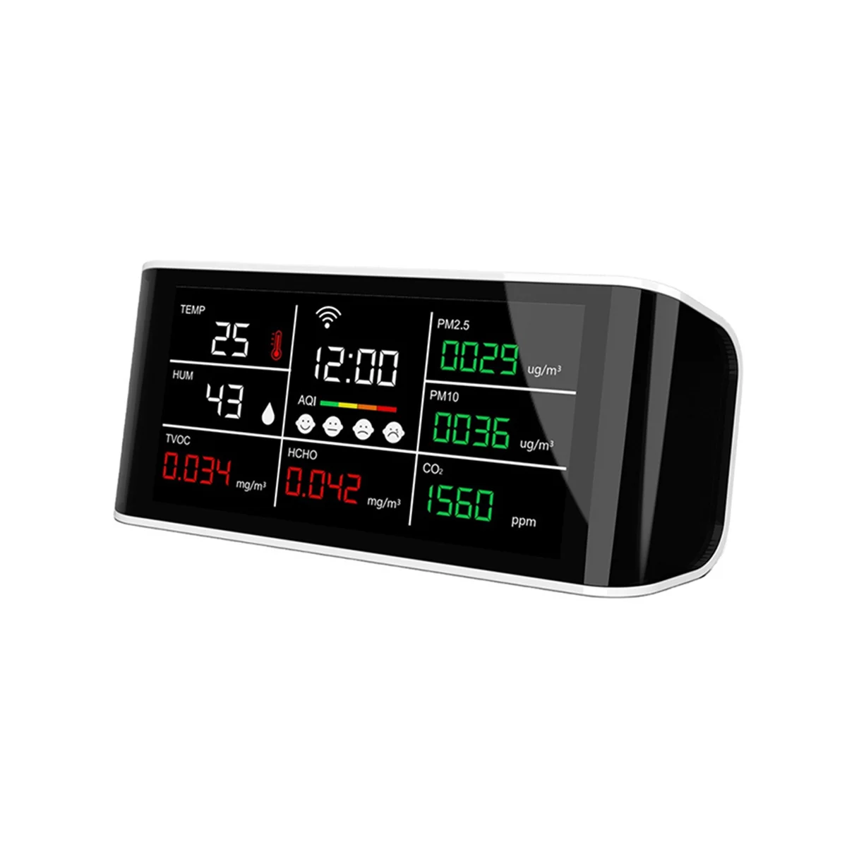 

CO2 Meter WiFi Tuya Multifunctional Air Quality Monitor PM2.5 PM10 HCHO TOVC Temperature Humidity Infrared NDIR Detector