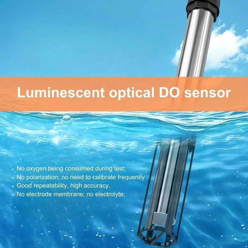 Экономичный оптический измеритель растворенного кислорода с тонким датчиком DO