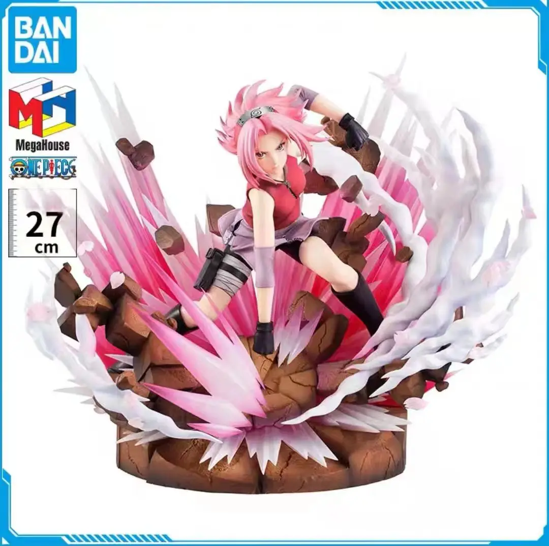 

BANDAI MegaHouse GALS DX Naruto Shipuden Haruno Sakura ver. 3 Finished Hand Handle 27Cm 100% Original Anime Figure Action Model