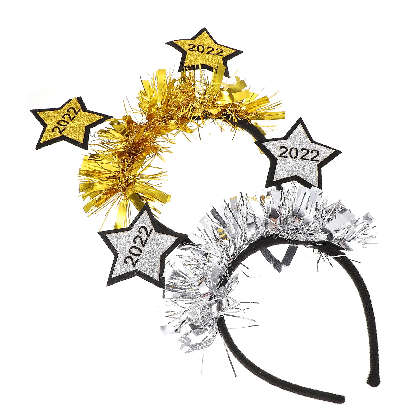 

2Pcs New Year Design Headbands New Year Party Headdresses New Year Head Decor