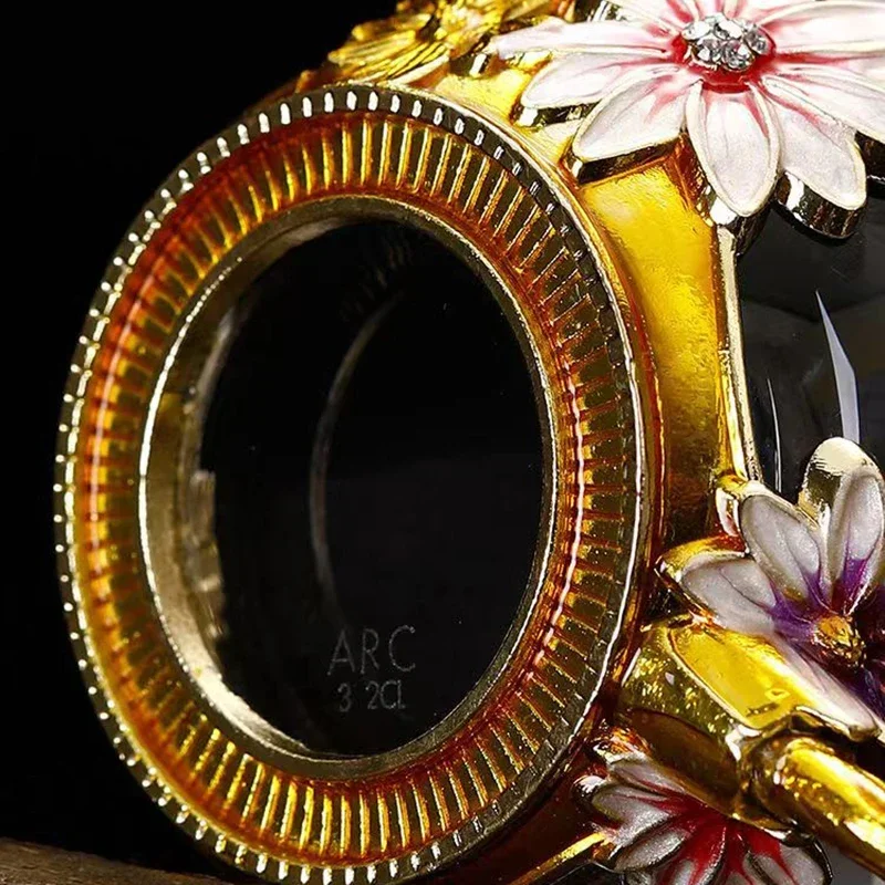 Высококачественная эмалированная Хрустальная кружка стакан для чая розы