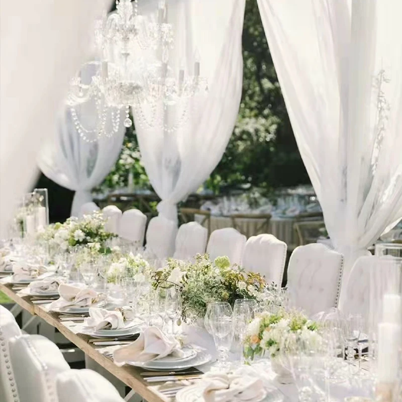 Фата свадебная прозрачная из органзы мягкая занавеска прозрачной ткани белый