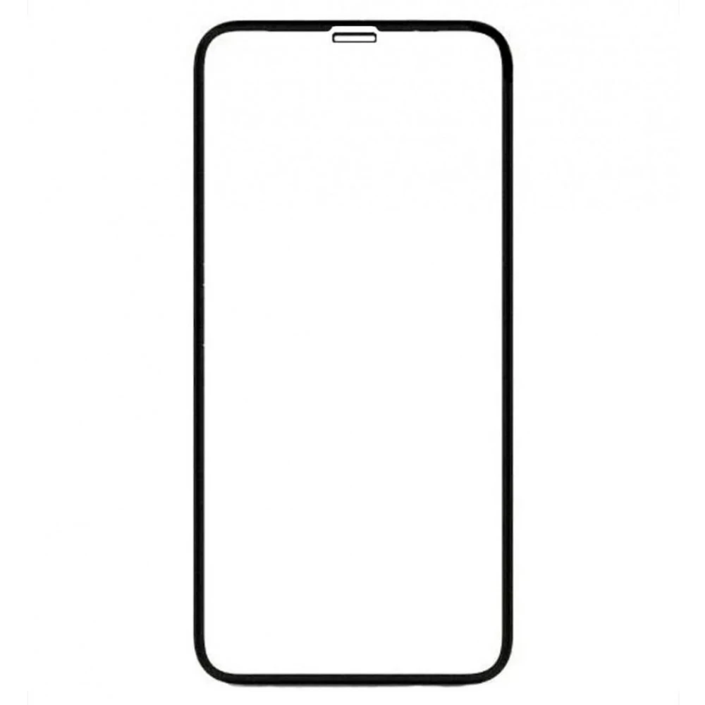 Protective glass for iPhone XR / 11 rounded edges black frame (full glue)/full screen premium |
