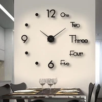 wall clock luminous frameless wall clocks diy digital clock wall stickers silent clock for home living room office wall decor 3d